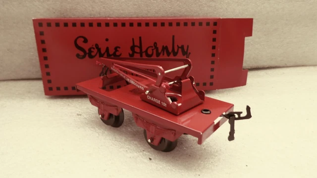 JEP ÉCHELLE O wagon GRUE DE SECOURS a bogies ref 4587, en bon état d