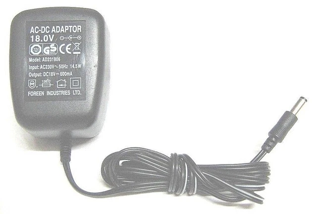 Alimentatore 9V 1A UK Spina &ndash; Adattatore AC-DC Per Roberts Radio Gemini CRD33 &ndash; DIXIETREE