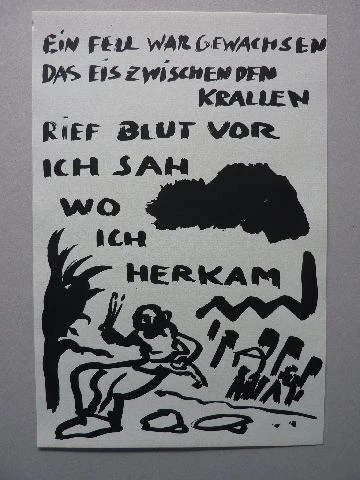 A.R. PENCK - Original Serigraphie / Siebdruck 1987 "Lyrik" !! EUR 3,88
