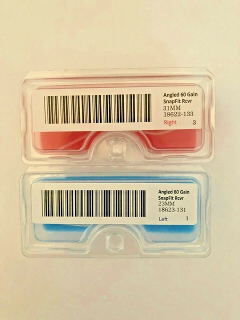 Récepteur Starkey SnapFit Pour Aides Auditives - Compatible Livio, Evolv, Etc., Neuf, Couleur Bleu/rouge