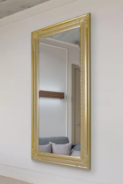 Extra Large Mirror Wall Gold Antique Vintage Full Length 5Ft10x2Ft10 178 X 87cm