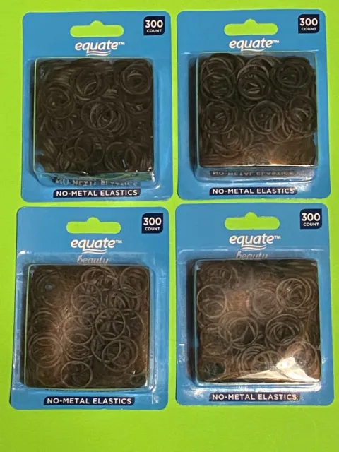 1200 Pack Mini Rubber Bands Premium Elastic Bands Non Slip Small Hair Ties Black