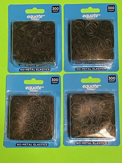 1200 Pack Mini Rubber Bands Premium Elastic Bands Non Slip Small Hair Ties Black