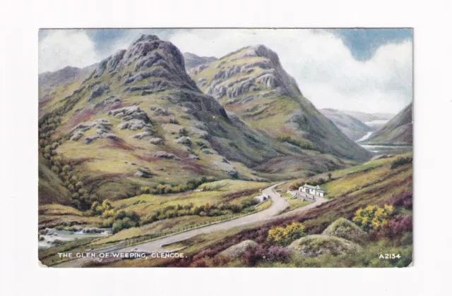 Printed Postcard, the Glen Of Weeping, Glencoe