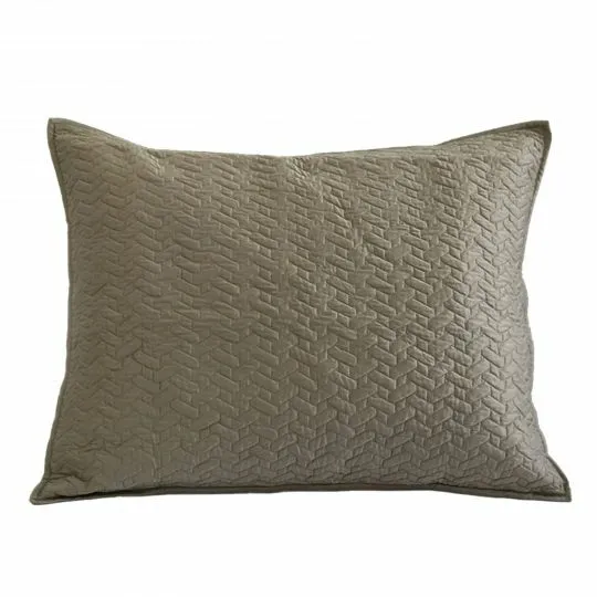 Dransfield & Ross - Vannerie Collection - Euro Sham - Taupe (Neiman Marcus)