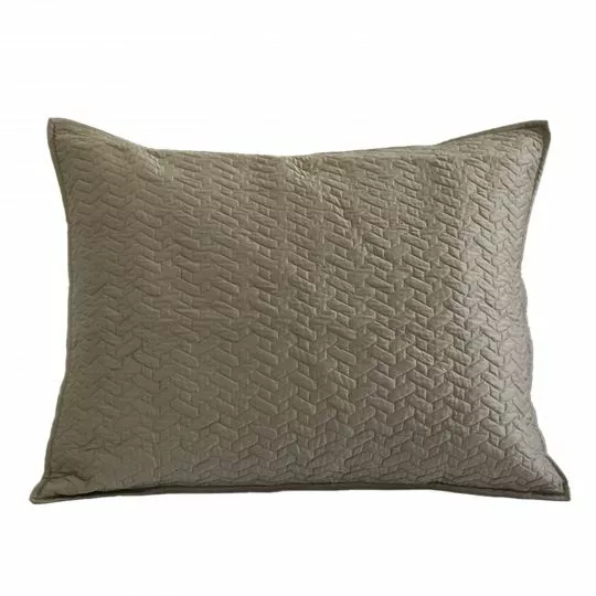 Dransfield & Ross - Vannerie Collection - Euro Sham - Taupe (Neiman Marcus)