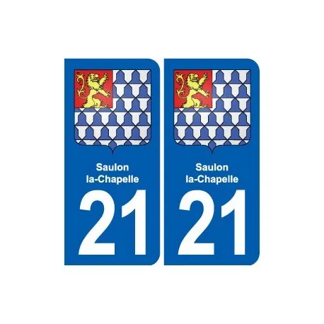 21 Saulon-la-Chapelle blason autocollant plaque stickers ville