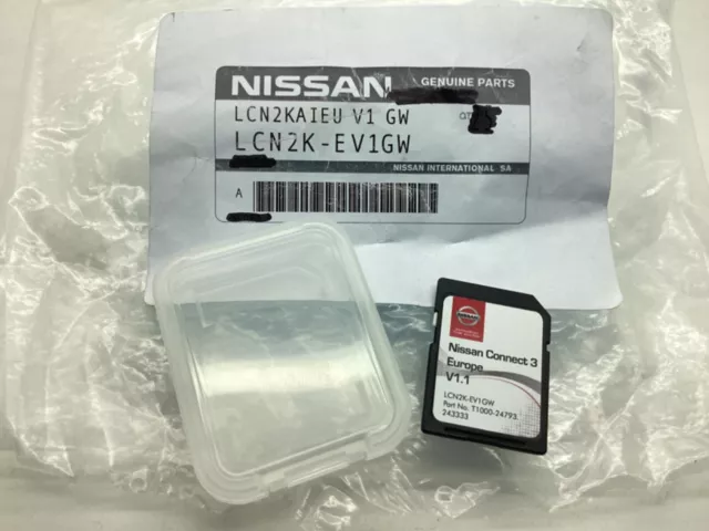 Nissan Connect 3 Europe V1.1 Sat Nav Navigation SD Card Pulsar Qashqai Genuine