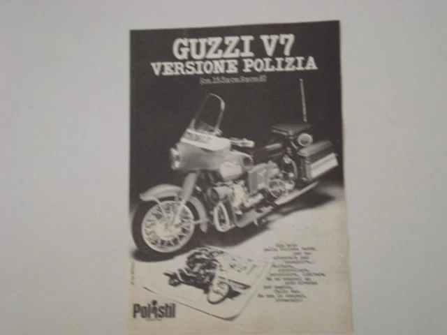 Miniature Moto Guzzi Polistil - Environ 7 Cm - Marque Majorette - Occasion - Fabriqué En France