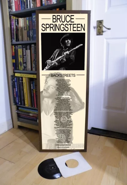 Bruce Springsteen Backstreets Poster Lyric Sheet, Born In Usa