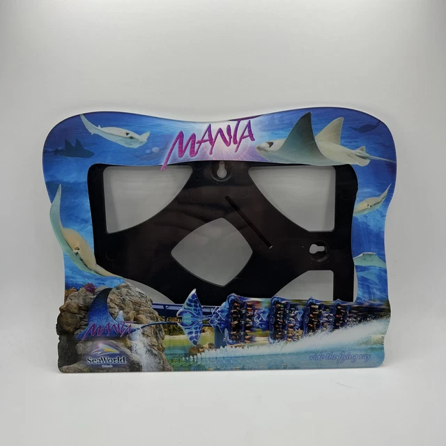 SeaWorld Orlando Manta Roller Coaster On Ride 6"x8" Picture Frame