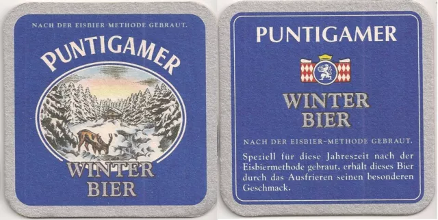 Puntigamer - alter Bierdeckel "Winterbier" - Version 2