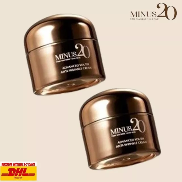 2 cajas Minus20 crema antiarrugas avanzada juvenil péptido 3D de oro puro...