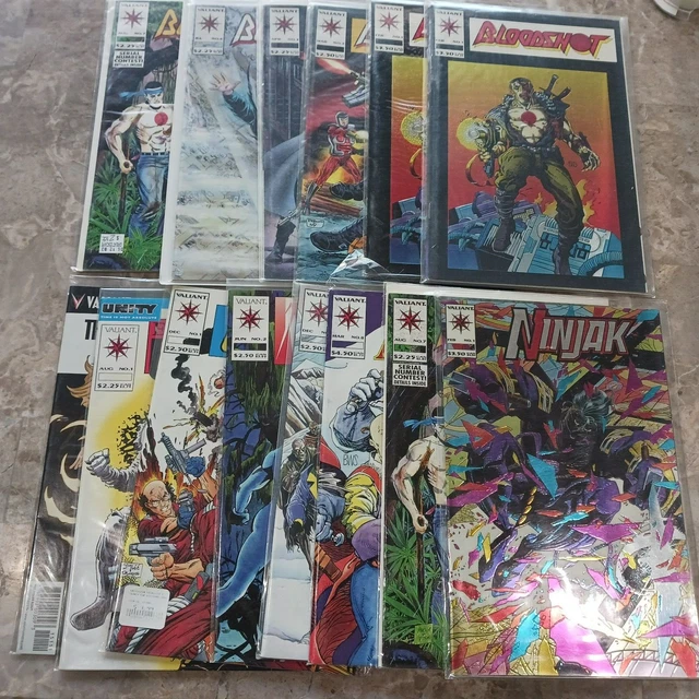 Valiant Comic Lot of 14(Bloodshot, Ninjack, Eternal Warrior)