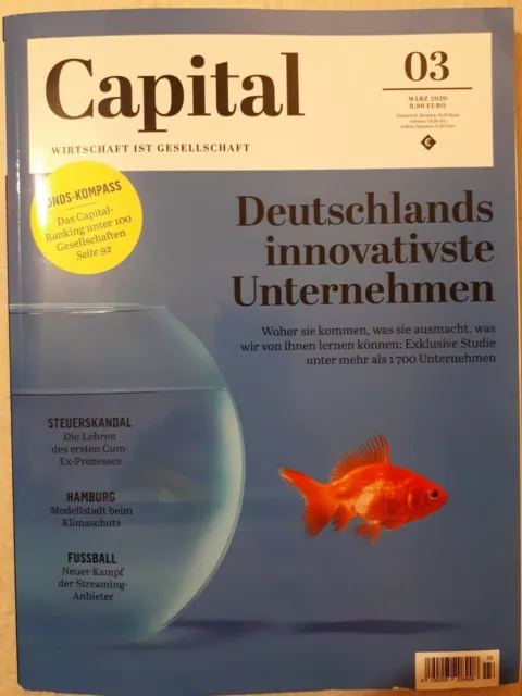 Capital Heft 03/20 März  2020 ungelesen Fonds Kompass - Innovativste Unternehmen