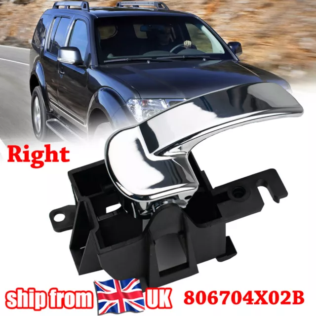 Right Interior Door Handle UK For Nissan Navara D40 Pathfinder R51 80670-4X02B