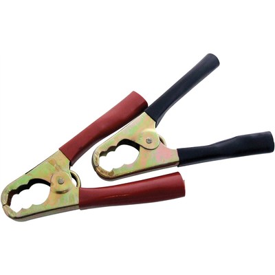 1 paio Rosso Nero 2 BOOSTER morsetti JUMP Lead Cavo Batteria Clip di Ricarica coperto 