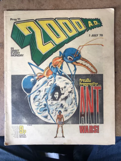 2000Ad Prog 71 Date 1 July 1978. Banned Issue