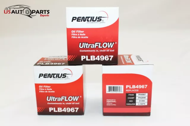 SET OF 3 Oil Filter For Fram PH4967, Pronto PO4476 - L14476 - Wix 51394 POF4476