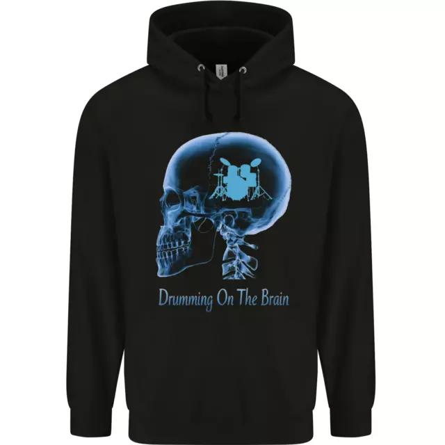 Drumming on the Brain Drummer Drum Funny Childrens Kids Hoodie