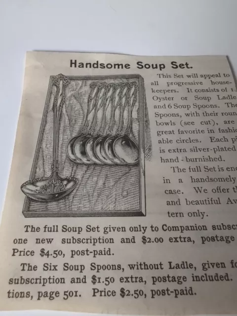 Handsome Soup Set 1903 Advertisement