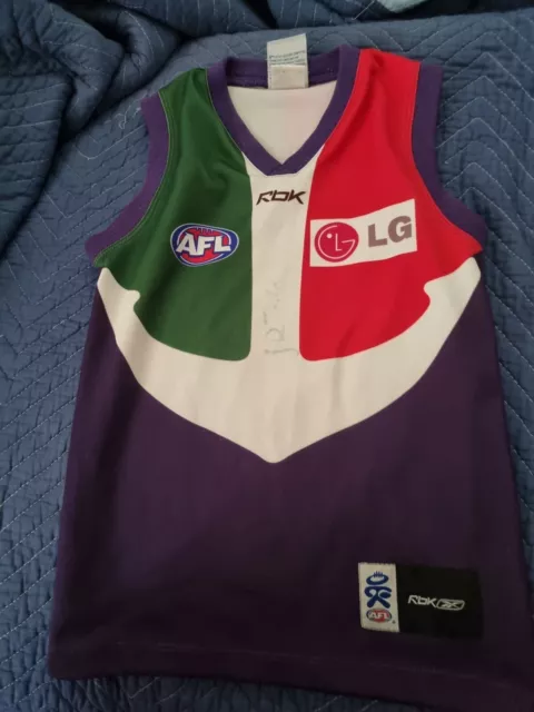 Australian Rules Football Signed Jumper Dockers Fremantle Guernsey