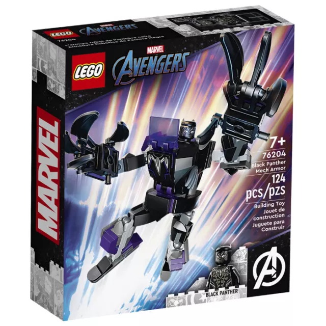 Lego Super Hero 76204 Armatura Mech Di Black Panther Avengers Super Eroi Costruz