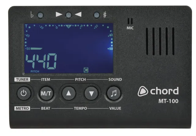Chord MT-100 Digital Metronome Tuner Pitch Pendulum for Banjo