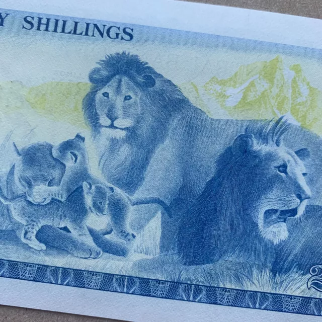 The Lion Familiy Kenya 20 Shillings 1978 Banknote. Kenyan Currency. Paper Money.