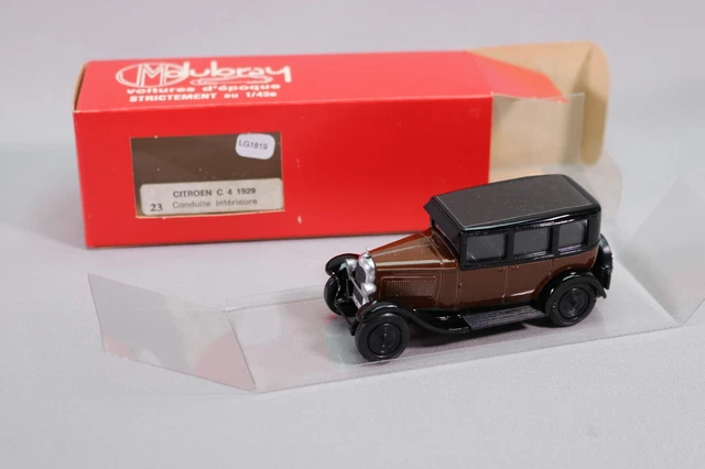 Miniature Voiture Dubray 1/43 – Renault Primastella 1934 Décapotable – Rouge Et Noir