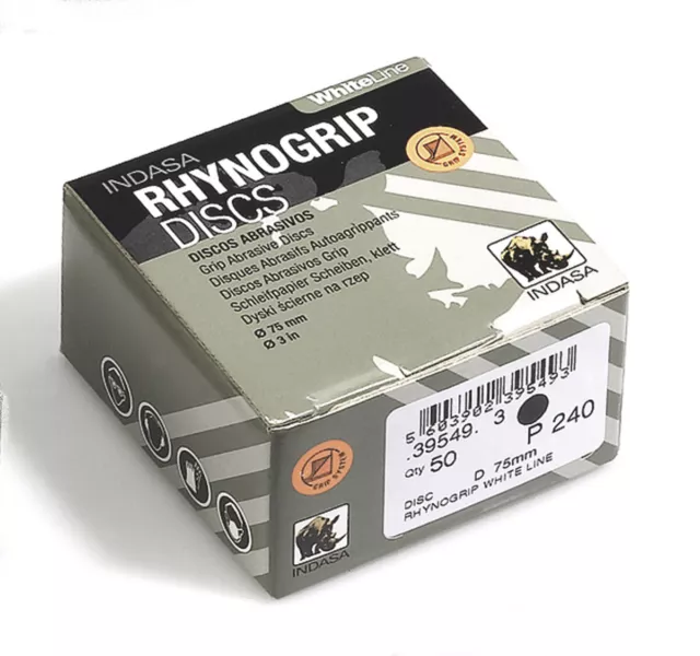 Dischi Abrasivi Bianco Linea 75mm senza Fori P180 - 50St