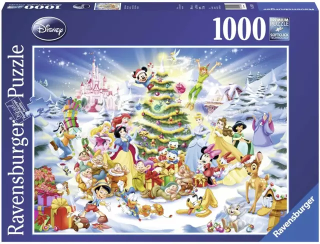 Ravensburger – Disney Christmas Eve – 1000 Piece Deluxe Jigsaw Puzzle – Sealed