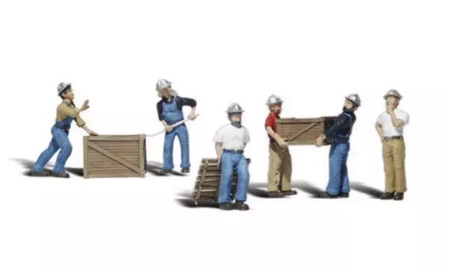 NEW Woodland O Scale Dock workers Train Figures A2729