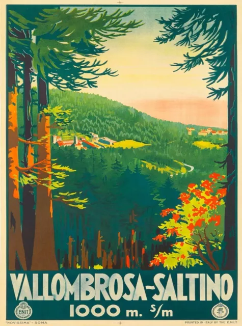 98839 Vallombrosa Saltino Florence Italy Italian Wall Print Poster Plakat