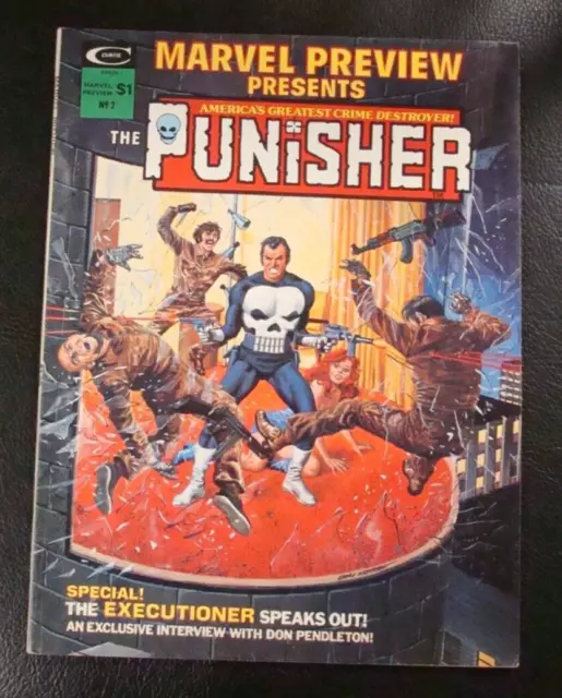 Marvel Preview Magazine The Punisher #2 Origin & Early App 1975