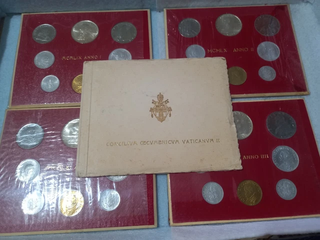 Vaticano Vatikan Giovanni XXIII Serie completa divisionali 1959-1962 argento