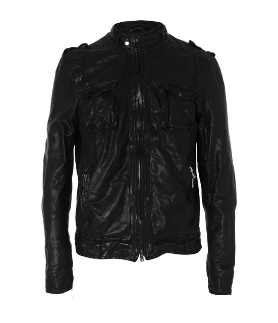 ALL SAINTS COERCE Black Leather Jacket M Grunge Mikaelson TV The Originals 105.00 PicClick UK