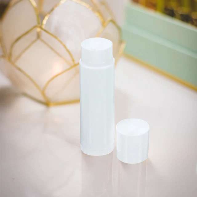 50 pz tubo contenitore labbra tubo balsamo per labbra con tappi coperchio