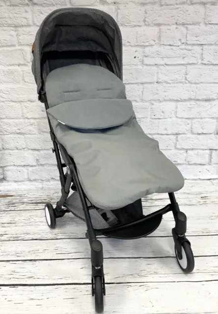 Universal Footmuff Fleece Pushchair Stroller Buggy Car seat Plain / Grey