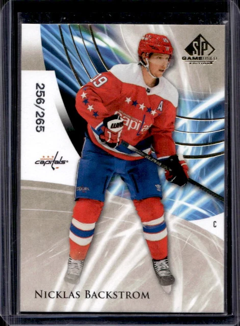 2020-21 SP Game Used Nicklas Backstrom Golden Burst #256/265 Capitals