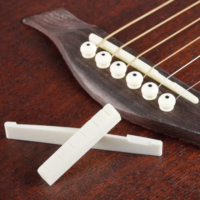 String Guitar Bone Guitar Bridge Pins Saddle Nut Ivory Acoustic Guitar Bridge