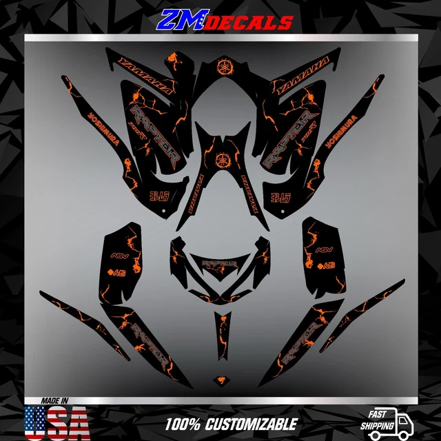 Kit De Décalcomanies Yamaha Raptor 700 - Personnalisation Graphique - 2013 à 2025