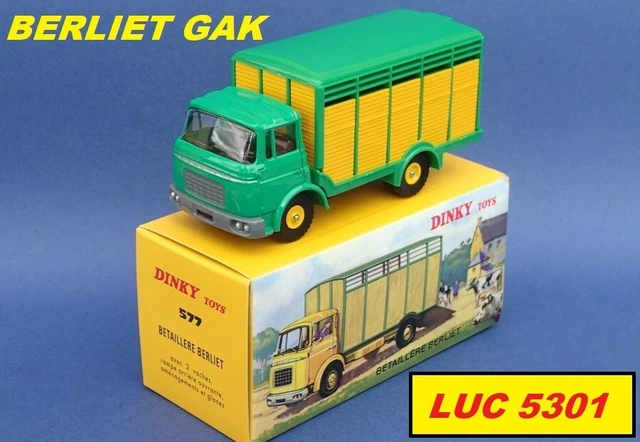 Dinky Toys 577-2 – Berliet GAK Bétaillère – 1965 – Vert/Jaune – Quasi Neuf