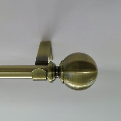 Adjustable Black/Nickel/Gold Single Curtain Rods In Three sizes and 3 Colors