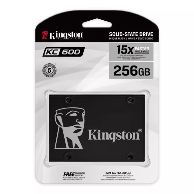 KINGSTON KC600 2.5" SSD Festplatte Hard Drive SATA 256GB 512GB 1024GB 2048GB