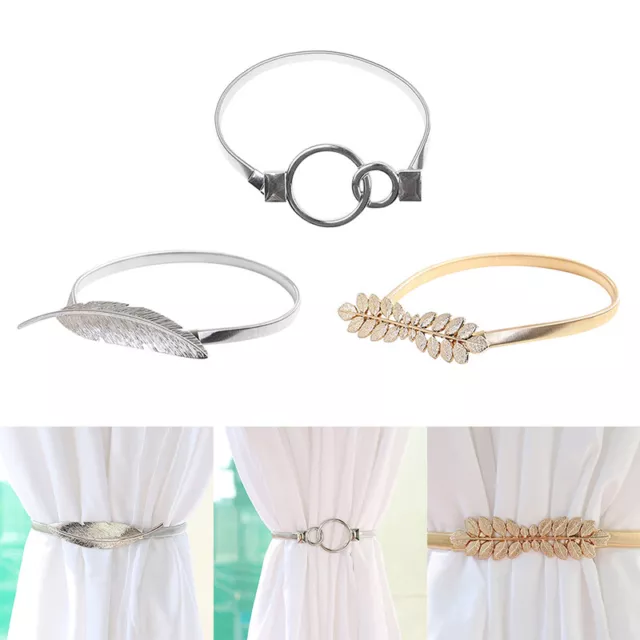 Curtain Buckle Metal Tiebacks Holder Magnetic Tie Clips Holdbacks Home Décor