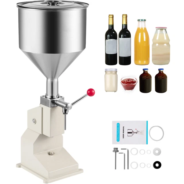 5-50ML Manual Liquid Paste Filling Machine 304 Stainless Cream Cosmetic Filler