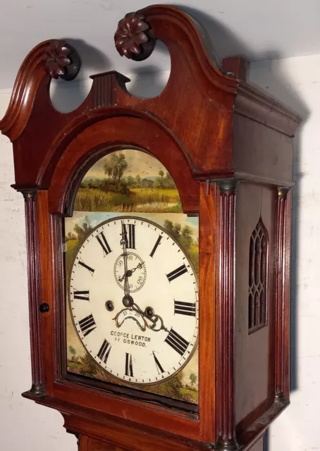 Antique Mahogany   “ Kingswood " Attractive  Dial  Longcase / Grandfather  Clock