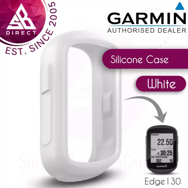 Garmin Silicone Protective Case For Edge 130 - 130 Plus GPS Bike Computer│White