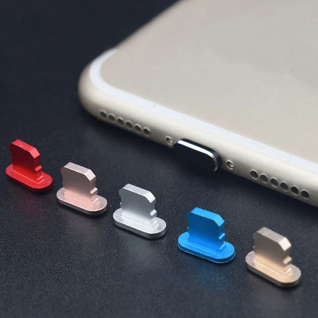 10PCS / Set Universel Smartphone Métal Antipoussière Plug Cap Cache-Bouchon 8